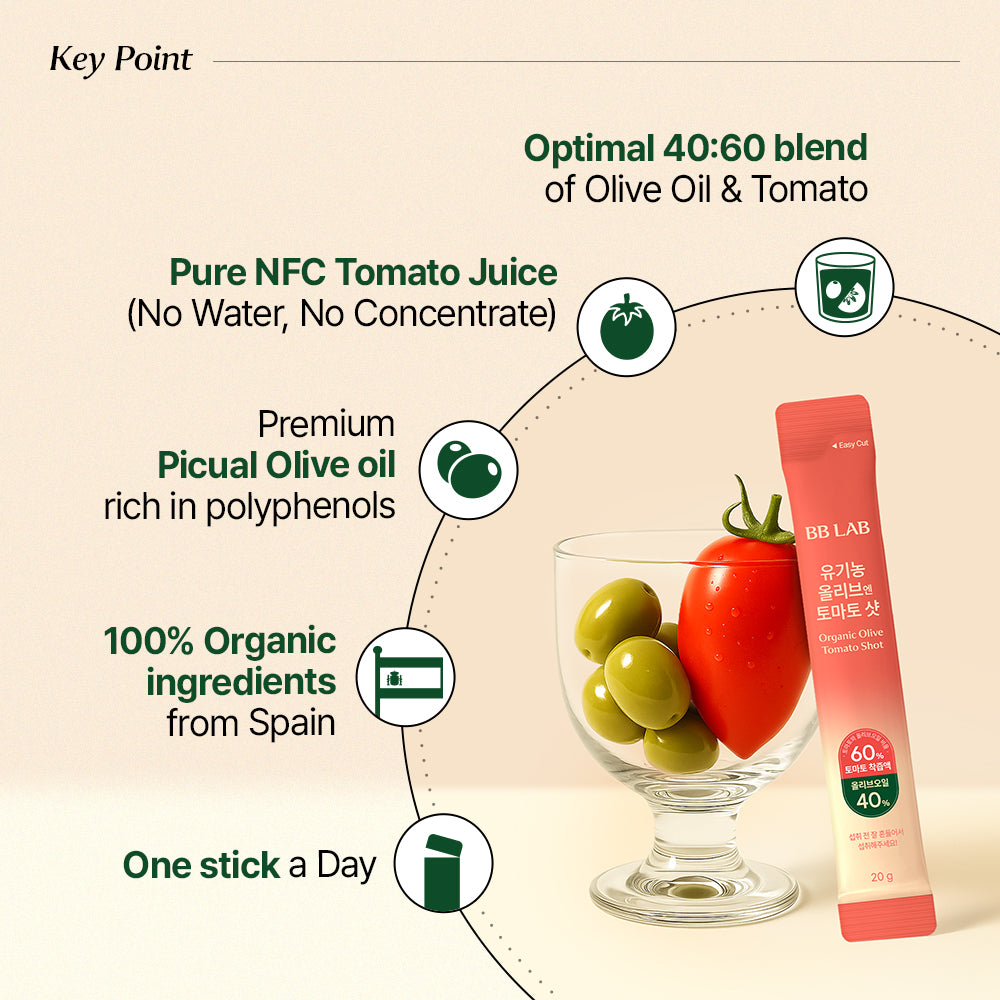 Extra Virgin Olive Oil 40% + Tomato 60% Dual Shot (20g*10sticks)