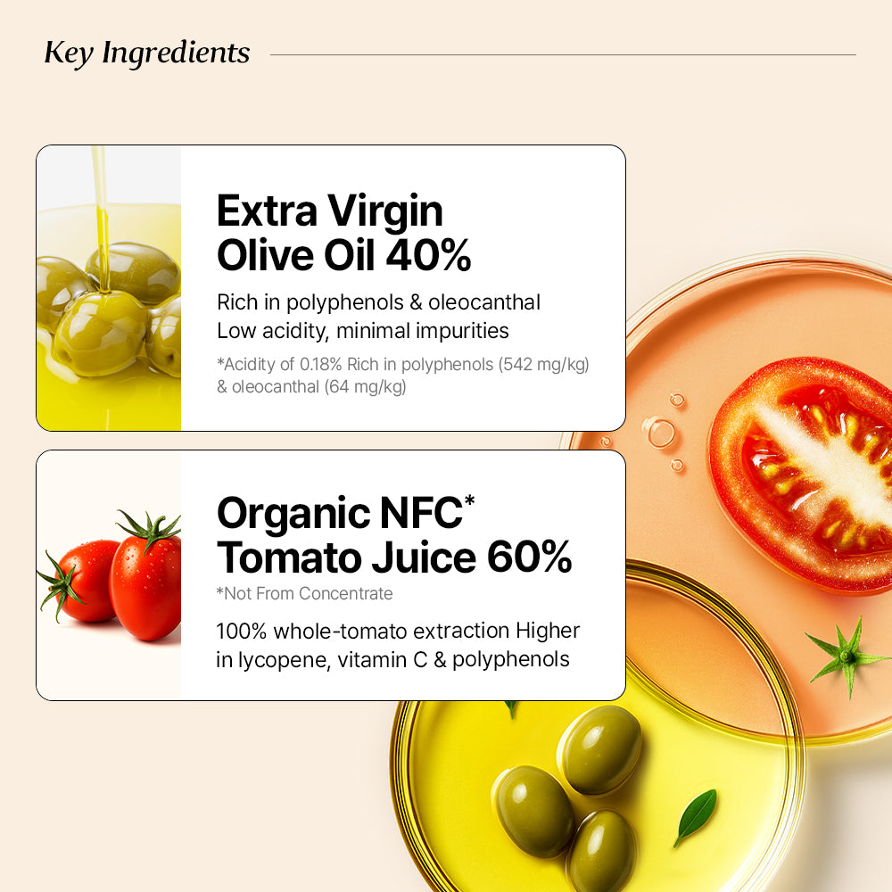 Extra Virgin Olive Oil 40% + Tomato 60% Dual Shot (20g*10sticks)