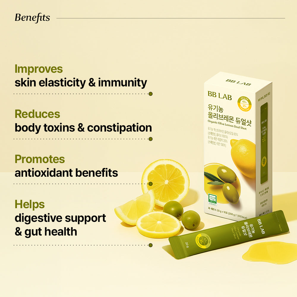 (Bundle) Extra Virgin Olive Oil 65% + Lemon 35% Dual Shot (20g*20sticks)