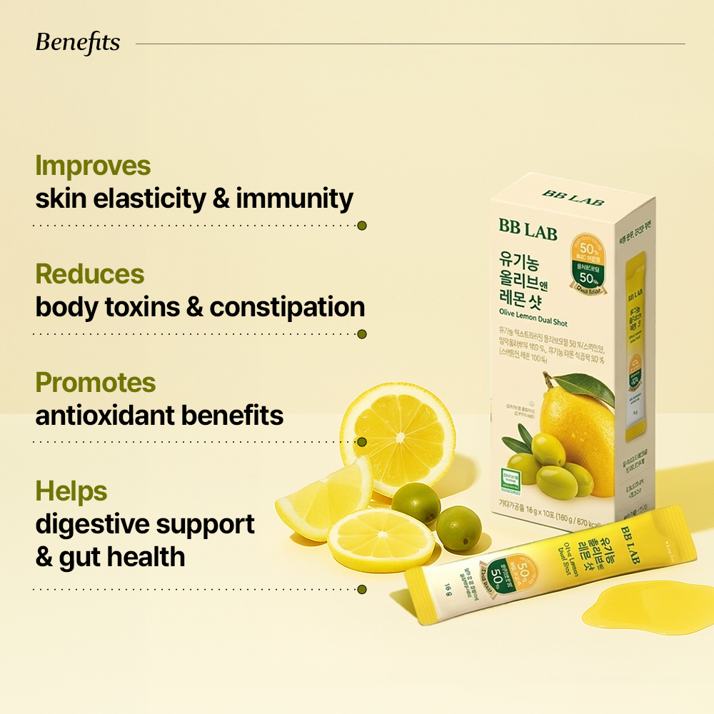 Extra Virgin Olive Oil 50% + Lemon 50% Dual Shot (16g*10sticks)