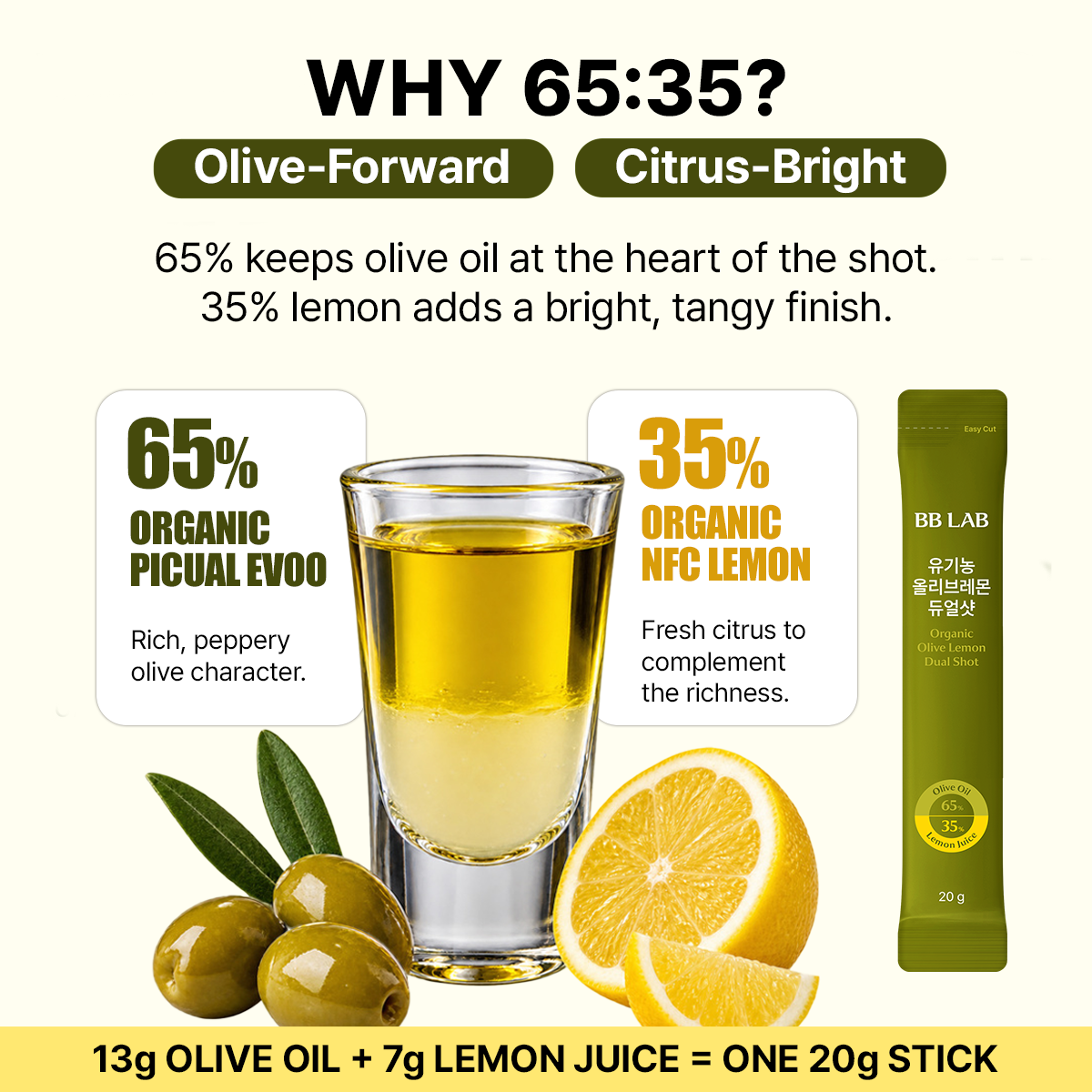 (The Rose Edition) Extra Virgin Olive Oil 65% + Lemon 35% Dual Shot (20g*30sticks) - Limited Stocks