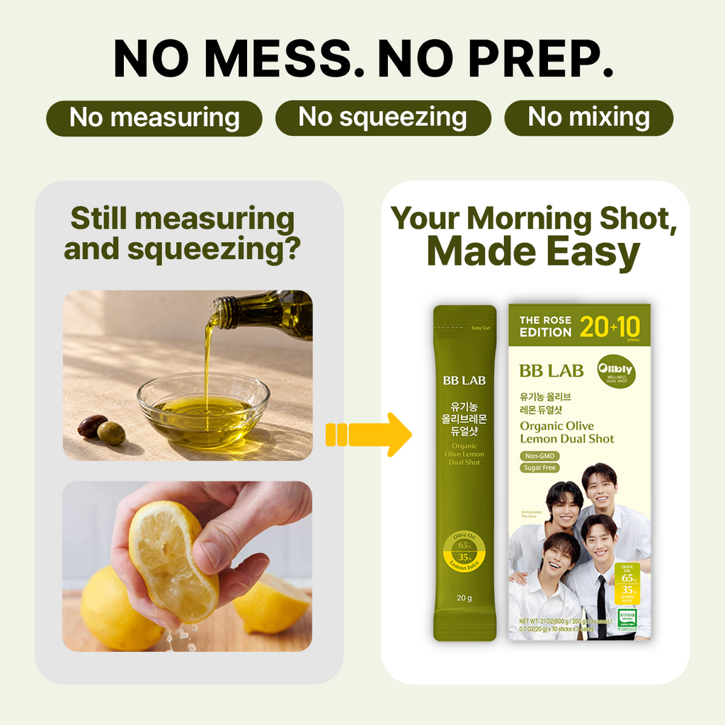 (The Rose Edition) Extra Virgin Olive Oil 65% + Lemon 35% Dual Shot (20g*30sticks) - Limited Stocks