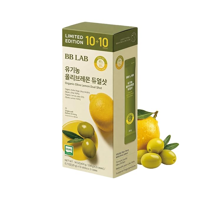 [Bundle / 65:35] Organic Olive & Lemon Dual Shot, Cold-Pressed Extra Virgin Olive Oil & NFC Lemon Juice