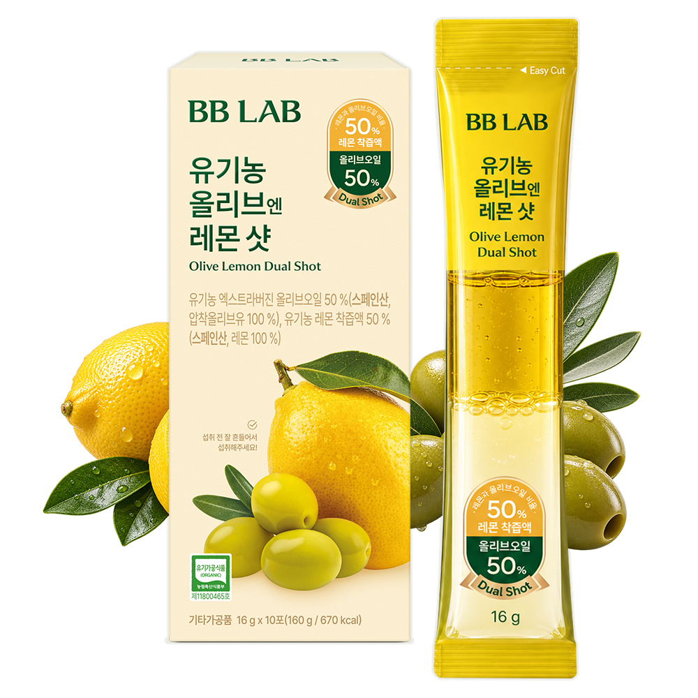 Extra Virgin Olive Oil 50% + Lemon 50% Dual Shot (16g*10sticks)